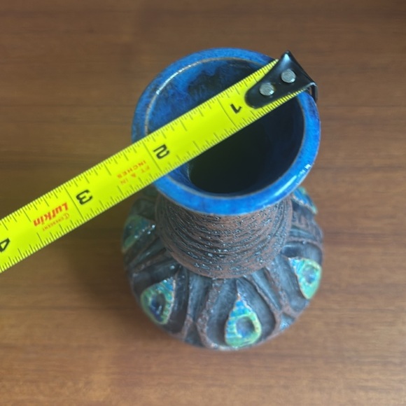 Retro Mcm vintage ceramic vase design signed Ninnie pottery made in Sweden - Picture 6 of 6